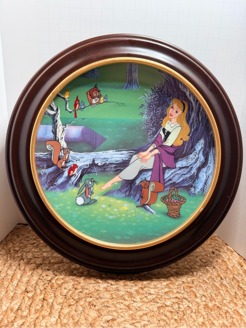 Walt Disney Sleeping Beauty "Once Upon a Dream" Framed Collector Plate 1991